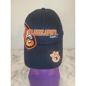 Auburn Tigers Men's Hat Cap Strap Back Orange Logo Signature College Football